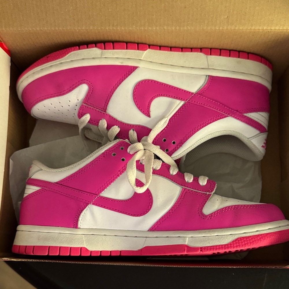 Kids Pink and White Sneakers